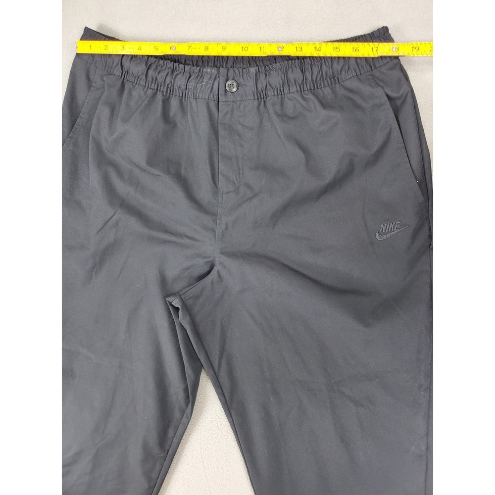 Nike Chino Pants XL Black HJ1997-010 Elastic Waist Techwear Tapered Sportswear - Picture 5 of 6